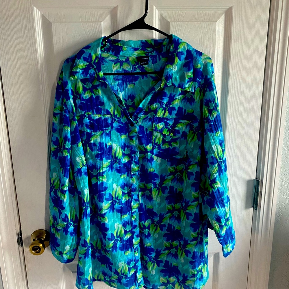 Colorful Button Down Top